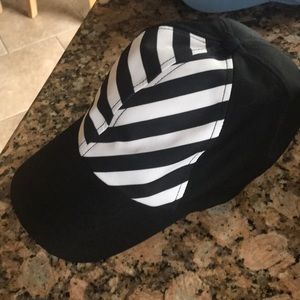 Black and White Striped Hat